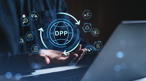 One person working on a Gantt chart on a computer